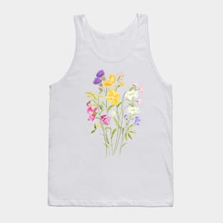 pink yellow white and purple wildflower 2020 Tank Top